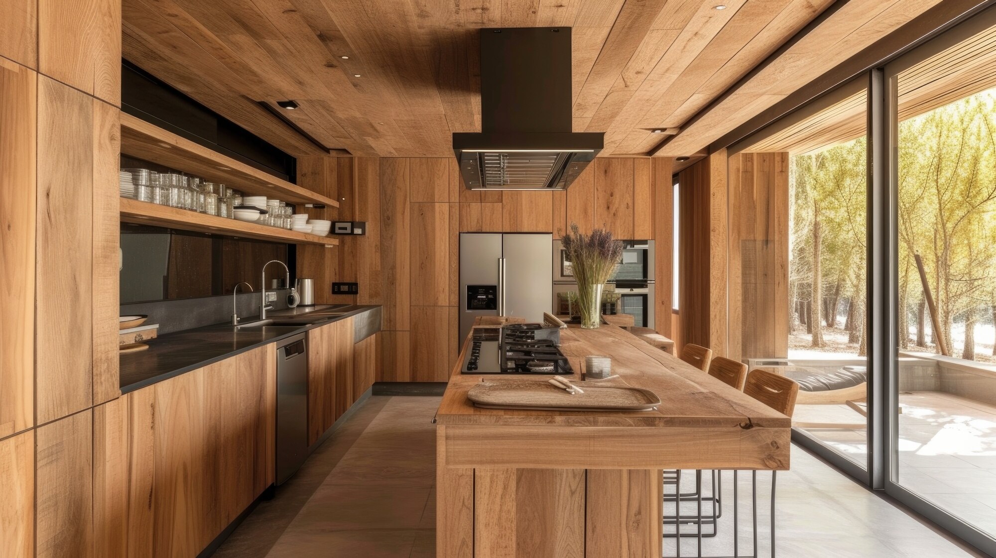 Custom Wood Interior Design